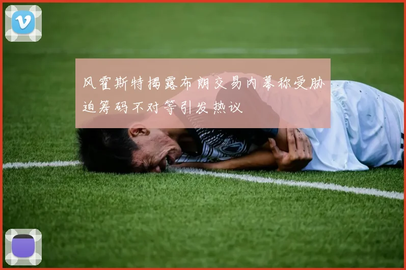 风霍斯特揭露布朗交易内幕称受胁迫筹码不对等引发热议